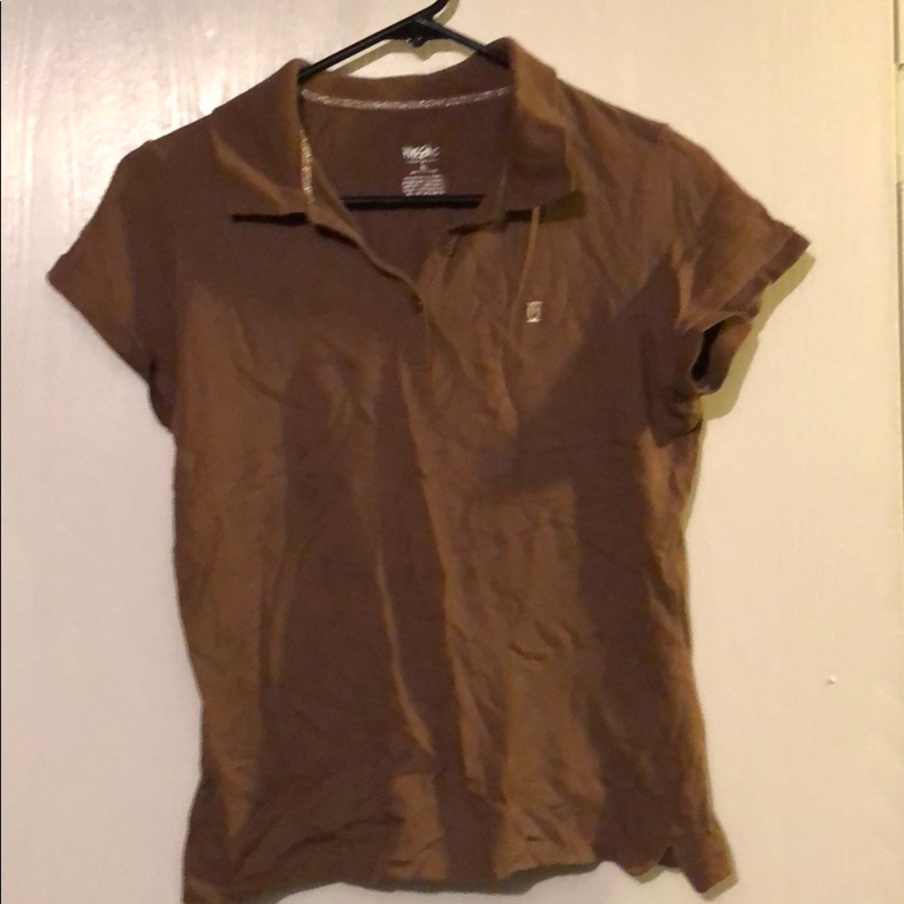 Brown collared shirt
